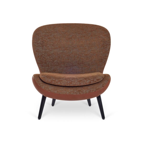 Mid Sherpa Boucle Accent Chair Mid Century